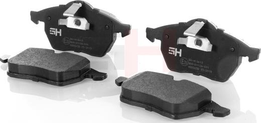 GH GH-413613 - Гальмівні колодки, дискові гальма autozip.com.ua