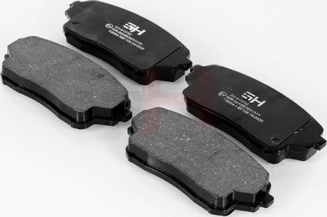 GH GH-413702 - Гальмівні колодки, дискові гальма autozip.com.ua