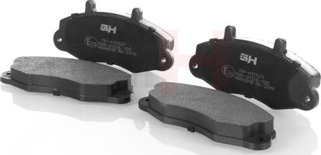 GH GH-412521 - Гальмівні колодки, дискові гальма autozip.com.ua