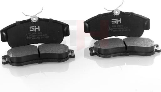 GH GH-412616 - Гальмівні колодки, дискові гальма autozip.com.ua