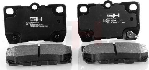 GH GH-412015 - Гальмівні колодки, дискові гальма autozip.com.ua