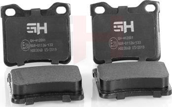 GH GH-412801 - Гальмівні колодки, дискові гальма autozip.com.ua