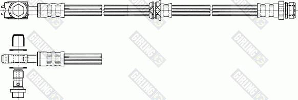 Girling 9004560 - Гальмівний шланг autozip.com.ua