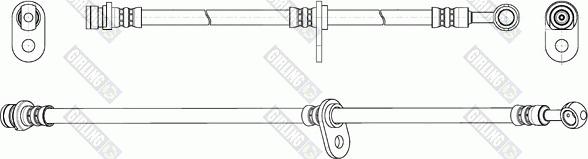 Girling 9004254 - Гальмівний шланг autozip.com.ua