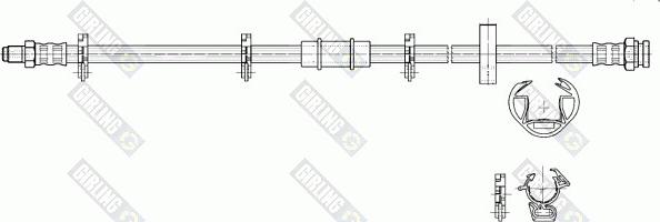 Girling 9002242 - Гальмівний шланг autozip.com.ua