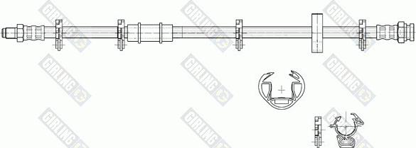 Girling 9002217 - Гальмівний шланг autozip.com.ua