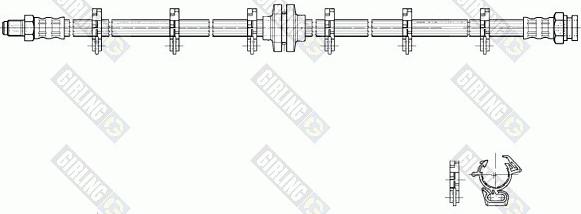 Girling 9002223 - Гальмівний шланг autozip.com.ua