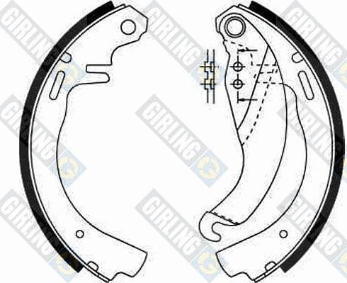 Girling 5161879 - Комплект гальм, барабанний механізм autozip.com.ua