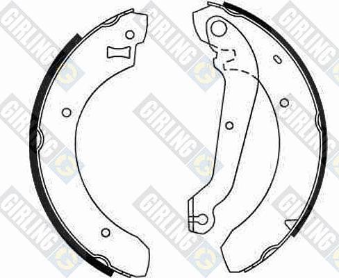 Girling 5162081 - Комплект гальм, барабанний механізм autozip.com.ua