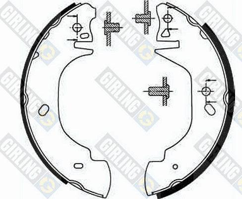 Girling 5186293 - Комплект гальм, барабанний механізм autozip.com.ua