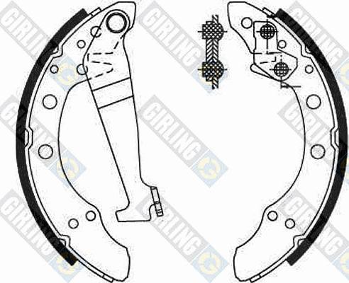 Girling 5180929 - Комплект гальм, барабанний механізм autozip.com.ua