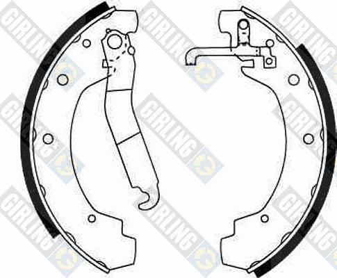 Girling 5181519 - Комплект гальм, барабанний механізм autozip.com.ua