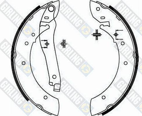 Girling 5181081 - Комплект гальм, барабанний механізм autozip.com.ua