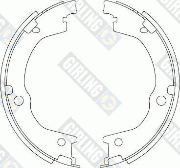 Girling 5188291 - Комплект гальм, ручник, парковка autozip.com.ua