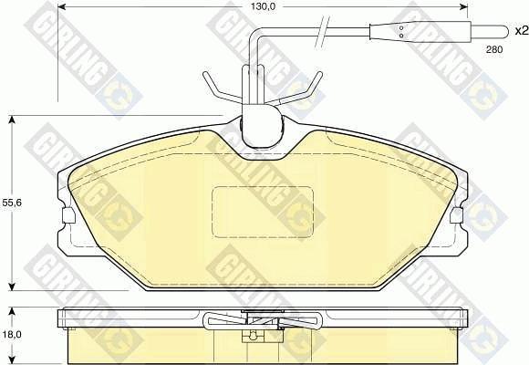 Girling 6410991 - Комплект гальм, дисковий гальмівний механізм autozip.com.ua