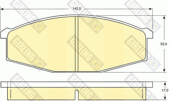 Girling 6410679 - Комплект гальм, дисковий гальмівний механізм autozip.com.ua