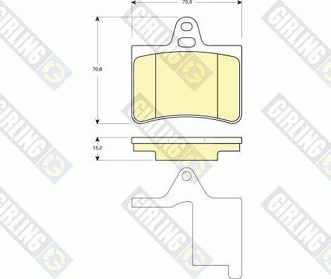 Girling 6411589 - Комплект гальм, дисковий гальмівний механізм autozip.com.ua