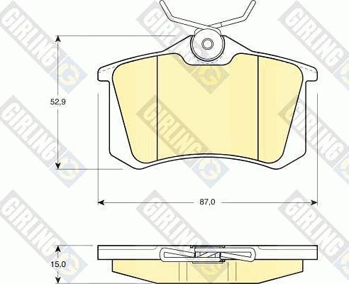 Girling 6411531 - Комплект гальм, дисковий гальмівний механізм autozip.com.ua