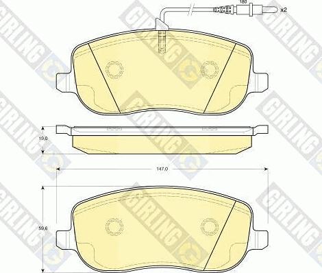 Girling 6411691 - Комплект гальм, дисковий гальмівний механізм autozip.com.ua