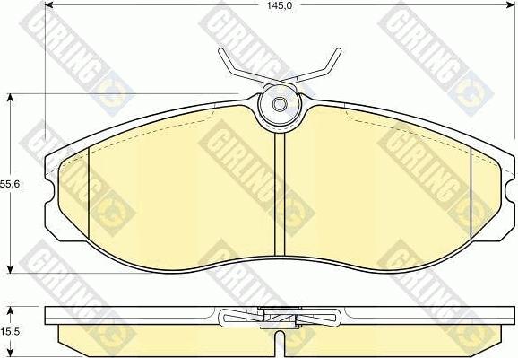 Girling 6411051 - Комплект гальм, дисковий гальмівний механізм autozip.com.ua