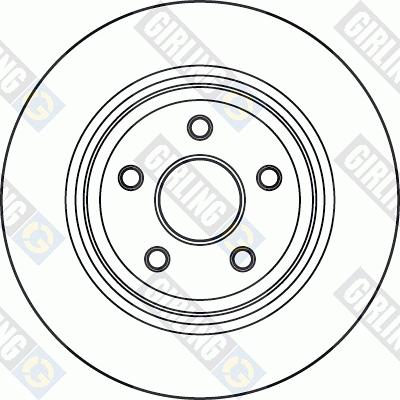 Girling 6049795 - Гальмівний диск autozip.com.ua