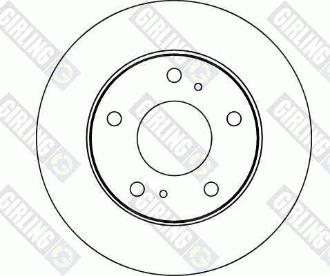 Girling 6040921 - Гальмівний диск autozip.com.ua