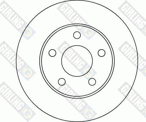 Girling 6040411 - Гальмівний диск autozip.com.ua