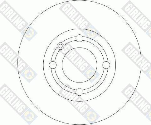 Girling 6040624 - Гальмівний диск autozip.com.ua