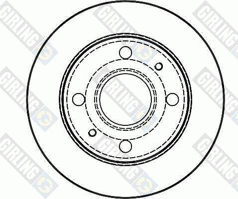 Girling 6040703 - Гальмівний диск autozip.com.ua