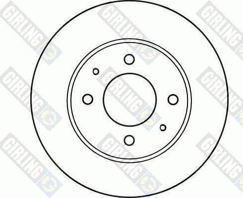 Girling 6041581 - Гальмівний диск autozip.com.ua