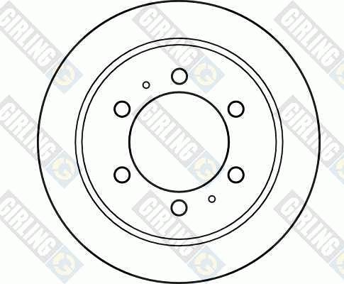 Girling 6041334 - Гальмівний диск autozip.com.ua