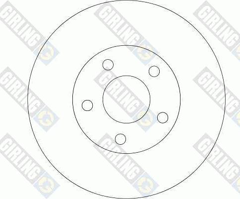 Girling 6043161 - Гальмівний диск autozip.com.ua