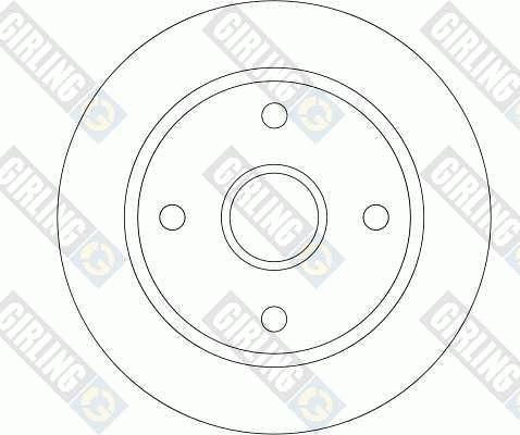 Girling 6043204 - Гальмівний диск autozip.com.ua