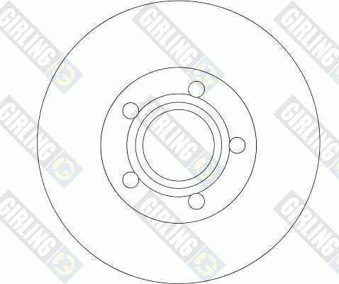 Girling 6042392 - Гальмівний диск autozip.com.ua