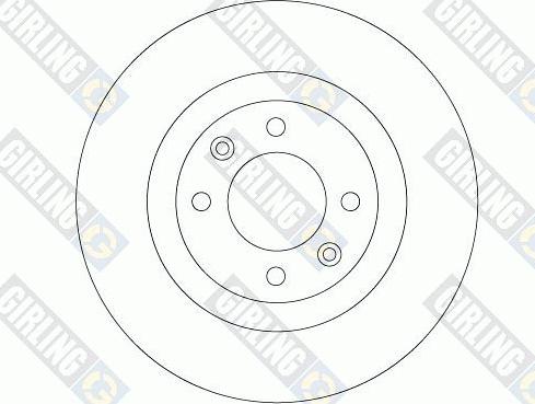 Girling 6066324 - Гальмівний диск autozip.com.ua