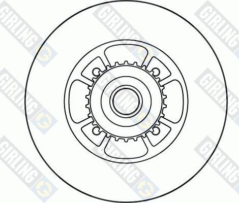 Girling 6060456 - Гальмівний диск autozip.com.ua