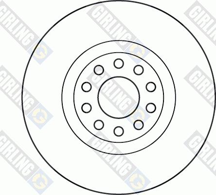 Girling 6060605 - Гальмівний диск autozip.com.ua