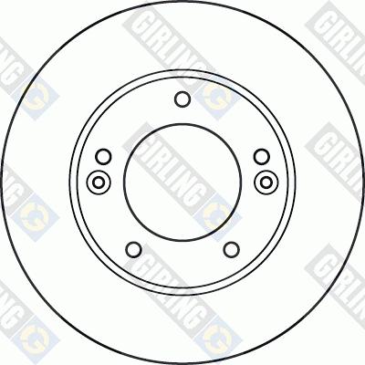 Girling 6060815 - Гальмівний диск autozip.com.ua