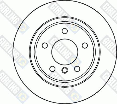 Girling 6060332 - Гальмівний диск autozip.com.ua