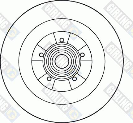 Girling 6061266 - Гальмівний диск autozip.com.ua