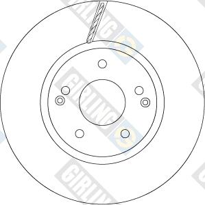 Girling 6068041 - Гальмівний диск autozip.com.ua