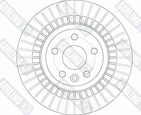 Girling 6063082 - Гальмівний диск autozip.com.ua