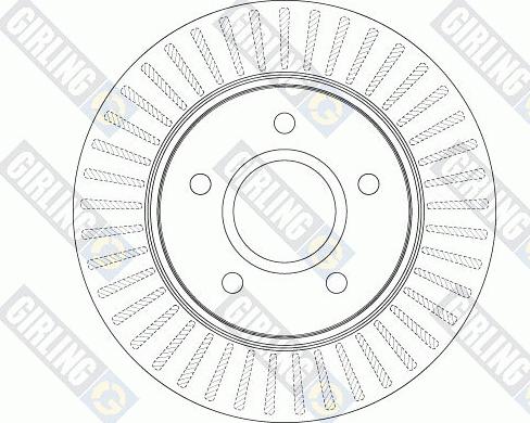 Girling 6062535 - Гальмівний диск autozip.com.ua