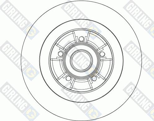 Girling 6062026 - Гальмівний диск autozip.com.ua