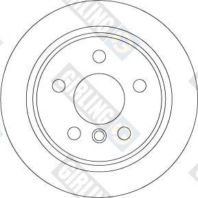 Girling 6067954 - Гальмівний диск autozip.com.ua