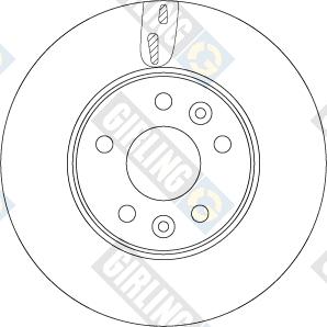 Girling 6067515 - Гальмівний диск autozip.com.ua