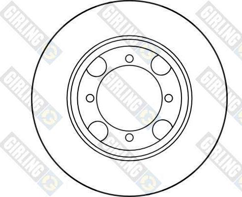 Girling 6014281 - Гальмівний диск autozip.com.ua