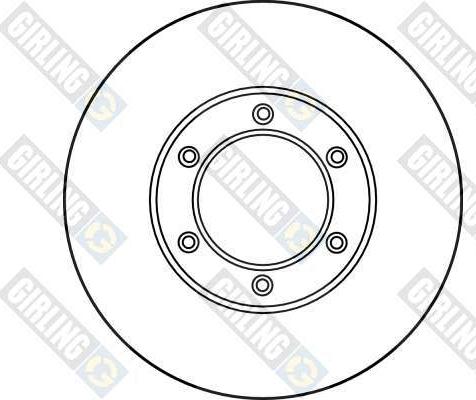 Girling 6010121 - Гальмівний диск autozip.com.ua