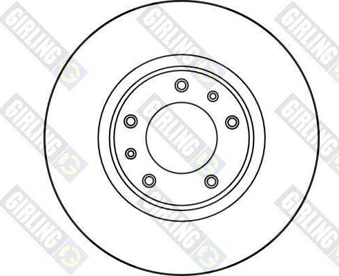 Girling 6012251 - Гальмівний диск autozip.com.ua
