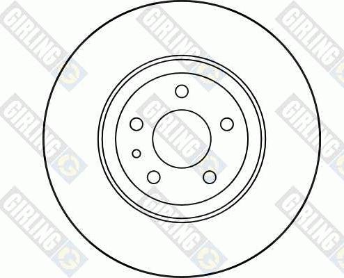 Girling 6017491 - Гальмівний диск autozip.com.ua